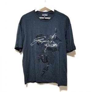 エンポリオアルマーニ EMPORIOARMANI 半袖Tシャツ サイズM - 黒×白 メンズ クルーネック トップス