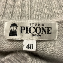 ピッコーネ PICONE カーディガン サイズ40 M - グレー×ダークネイビー レディース 長袖/ロング丈 美品 トップス_画像3