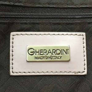 ゲラルディーニ GHERARDINI ハンドバッグ - PVC(塩化ビニール)×レザー ライトブラウン×アイボリー×ピンクベージュ バッグの画像8