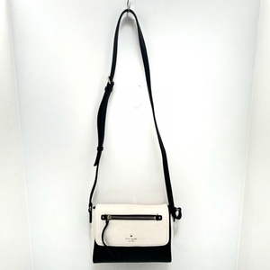  Kate Spade Kate spade shoulder bag PWRU4926kobru Hill Mini toti- leather black × ivory diagonal .. bag 