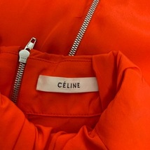 セリーヌ CELINE チュニック サイズ34 S - オレンジ レディース 半袖/シルク ワンピース_画像3