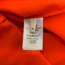 セリーヌ CELINE チュニック サイズ34 S - オレンジ レディース 半袖/シルク ワンピース_画像4