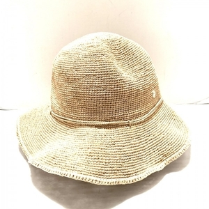 ヘレンカミンスキー HELEN KAMINSKI - ラフィア ベージュ 帽子 (その他) 美品 帽子