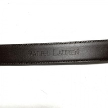 ラルフローレン RalphLauren - レザー×金属素材 ダークブラウン×ゴールド ベルト_画像4