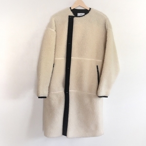  high kHYKE size 2 M - white × black lady's long sleeve / winter coat 