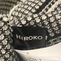 ヒロココシノ HIROKO KOSHINO 長袖セーター/ニット サイズ38 M - 白×黒 レディース ハイネック トップス_画像3