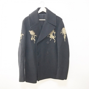  Alexander McQueen ALEXANDER McQUEEN бушлат - чёрный × Gold мужской длинный рукав / цветок ( цветок )/ зима пальто 