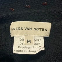 ドリスヴァンノッテン DRIES VAN NOTEN 半袖セーター/ニット サイズM - 黒×ダークブラウン レディース クルーネック/カシミヤ/ビーズ_画像3