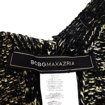 ビーシービージーマックスアズリア BCBGMAXAZRIA ポンチョ - ダークグレー×アイボリー×マルチ レディース ニット/ボーダー/冬 ジャケット_画像3