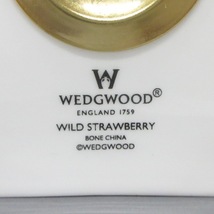 ウェッジウッド WEDG WOOD ワイルドストロベリー 陶器×金属素材 白×マルチ 置時計/クォーツ/動作確認出来ず 小物_画像3