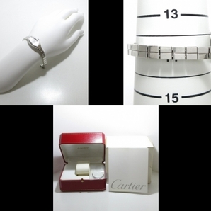 Cartier(カルティエ) 腕時計 ミニ トノー ラニエール WJ2002W3 レディース 金無垢/K18WG/2C・ダイヤ文字盤/ダイヤリューズ シルバーの画像10