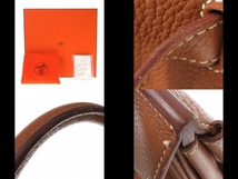 エルメス HERMES ハンドバッグ バーキン35 トリヨンクレマンス ゴールド シルバー金具 □M バッグ_画像10