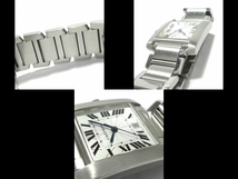 Cartier(カルティエ) 腕時計 タンクフランセーズLM W51002Q3 メンズ SS 白_画像10