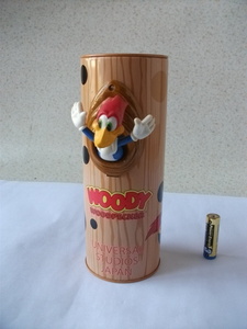  that time thing rare universal Studio Japan woodpecker Woodpecker can type savings box figyua mascot retro Vintage 