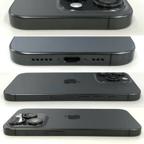 【中古超美品】国内版SIMフリー iPhone15 Pro 1TB ブラックチタニウム MTUQ3J/Aの画像3