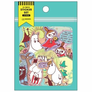 【即決】★ムーミン　シール　ステッカー★　moomin　10piece　サンスター　貼ってはがせる　ステッカーセット　なかまA//S8589186