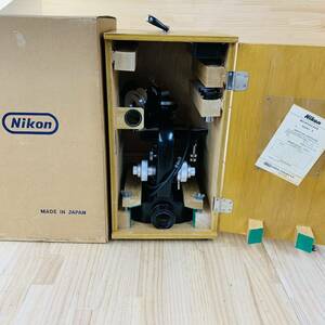 ZZ36692-5000 junk NIKON Nikon microscope . eye microscope school experiment science tree box case attaching S-KE