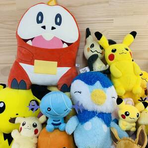 XX38625 まとめ売り Pokemon ポケットモンスター ぬいぐるみ ピカチュウ メタモン プリン ラプラス 等の画像2