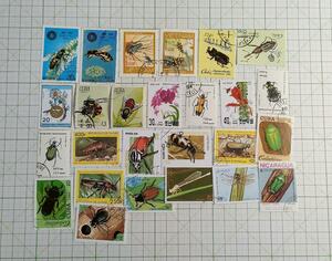 ★ 昆虫 切手 世界 インセクト スタンプ 約50枚 ★ 格安 珍品 コレクション 再入荷