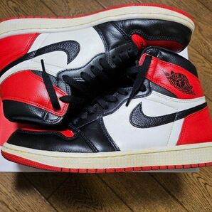 Nike Air Jordan 1 High OG "Heritage" Bred ヴィンテージカスタム 