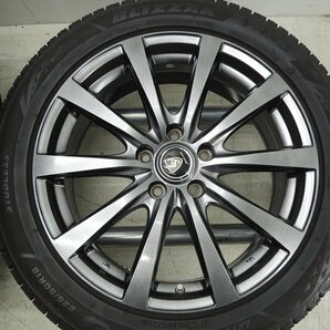 225/50R18 ブリヂストン BLIZZAK VRX3 2021年 MANARAY SPORT 18×7J PCD114.3 +48 CH-R エスティマ等 室内保管 手渡し可!個人宅着払い!B937の画像5