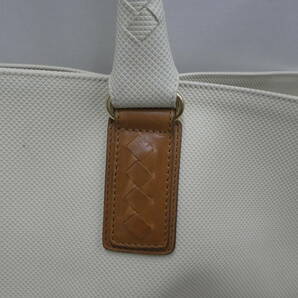 ☆ ボッテガヴェネタ BOTTEGA VENETA トートバッグ ビジネスバッグ マルコポーロ ホワイト 中古品 1円スタート ☆の画像2