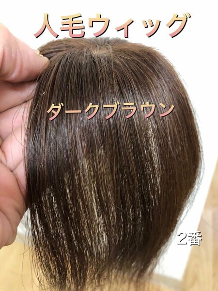 人毛100%ショートウィッグ　人毛100%ヘアピース　人毛部分ウィッグ