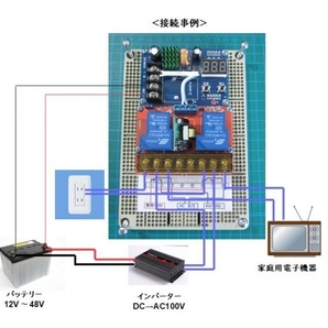 【キット品/１カ月保証】★インバーター⇔商用電源自動切替器★12V～48V系対応の画像3