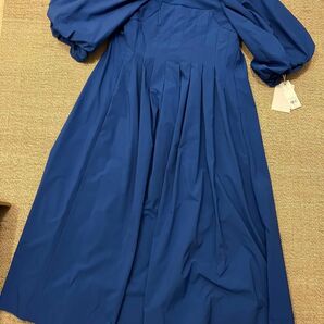 新品 タグ付き セルフォード ドレス ロング ワンピース ブルー 36