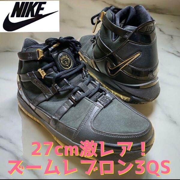 NIKE 激レア ZOOM LEBRON 3 QS 27cm BK/GLD