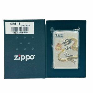 【Zippo/ジッポー】オイルライター 未使用品 和板 龍★45508の画像1