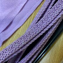 和装小物 帯締め 帯締 帯揚 帯揚げ 紫 パープル 藤色_画像4