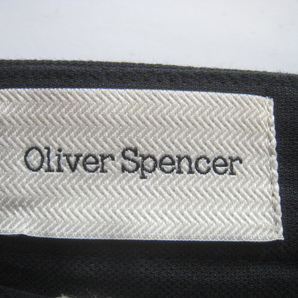 極上ポルトガル製!!オリバースペンサー Oliver Spencer*定価5万 麻54% 5ポケット リネンコットンパンツ W28 実寸S 黒 ブラックの画像3