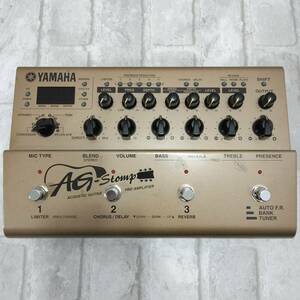 送料無料! YAMAHA AG-Stomp ヤマハ アコースティックギター エレアコ用 プリアンプ&マルチエフェクター 修理や部品取りに ジャンク品