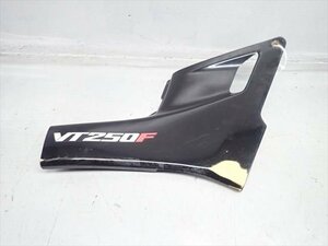 β240320-1 ホンダ VT250F MC15 (S61年式) 始動動画有 純正 サイドカバー 右 傷有り！ひび有り！