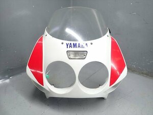 β240402-4 ヤマハ FZR1000 3GM (H2年式) 絶版！ 純正 フロントアッパーカウル 傷・破損有り！破損補修部有り！