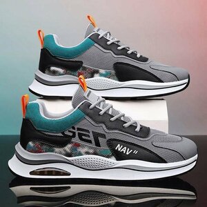  sneakers men's men's shoes men's sneakers running shoes sport shoes man shoes ventilation four season combined use ..... gray 26.5cm