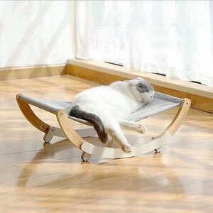 ペット 寝具 ベッド 猫ハンモック ペット用品 犬 猫 ゆりかご 小型 グレー