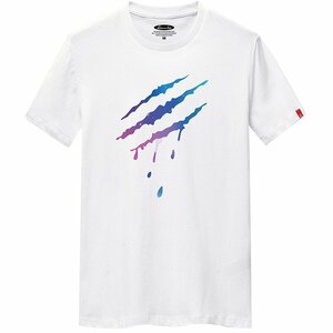 メンズ半袖Tシャツ、カットソー インナー tシャツ 胸プリント 半袖 メンズトップス 韓国 ストレッチ カジュアル 夏　ホワイト2XL