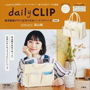 【処分】daily CLIP デイリークリップ 整理整頓が叶う仕切り付きインテリアバッグ produced by 高山都 付録