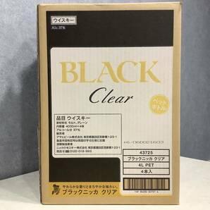 ③ 1円〜 新品 BLACK Clear 4L 4本セット 37％ ブラックニッカ クリア 4000ml 1ケースの画像4
