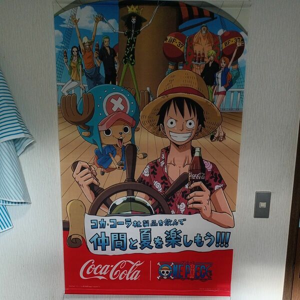 コカ・コーラ社×ONE PIECE　2015年　タペストリー　非売品