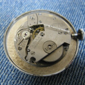1940年代 FEDERAL 大型ブレゲブルースチール針 スイス製アンティーク手巻腕時計 稼働品 注油済み の画像6