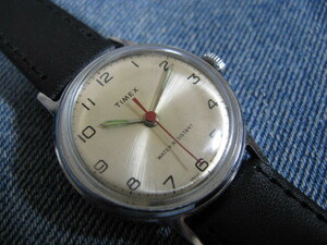 1975 year made TIMEX Timex MADE IN GREAT BRITAIN military yellowtail tissue watch Britain hand winding wristwatch operation superior article note oil ending 