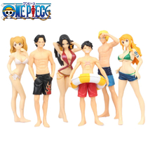 ONE PIECE ワンピース 6体セット 水着 フィギュア_画像1