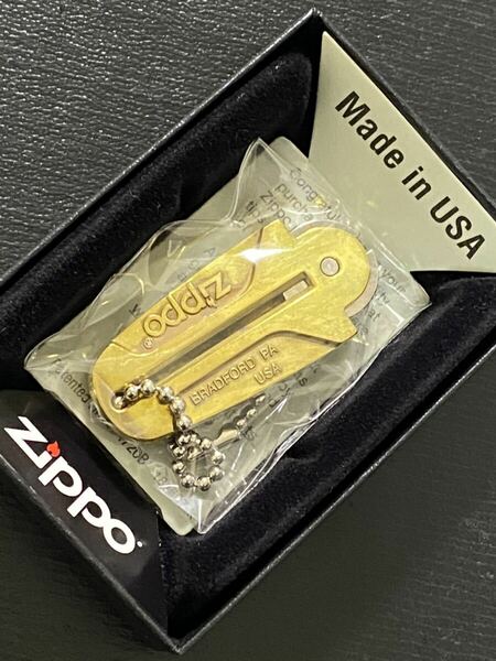 zippo ゴールド フリントディスペンサー GOLD ② ケース付き