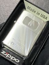 zippo シルバー ファイヤ 前面刻印 希少モデル 2022年製 ケース 保証書付き_画像1