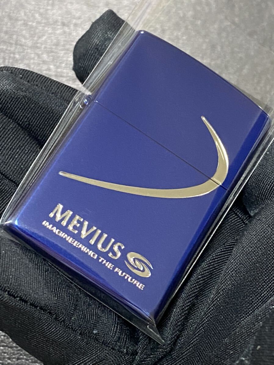 ZIPPO タバコ柄「メビウス」MEVIUS E.銀メッキ2015年製。未使用