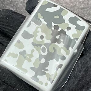 zippo J.S.D.F 自衛隊 迷彩 ホワイト 両面加工 希少モデル ヴィンテージ 2001年製 ☆ ケース 保証書付き の画像4