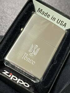 zippo Peace Journey Collection 限定品 希少モデル 2015年製 ② ピース シルバー刻印 ケース 保証書 当選通知書付き